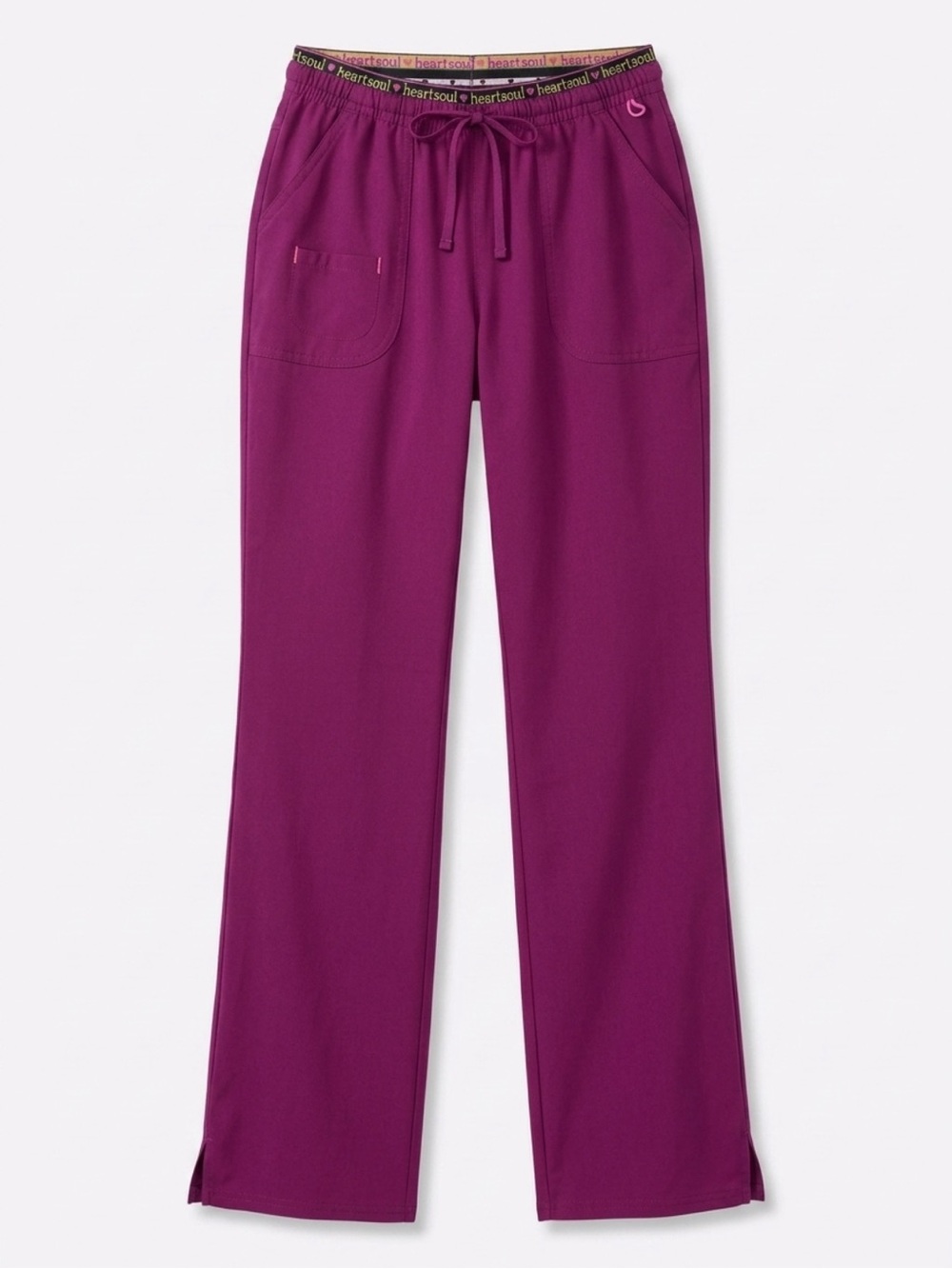 HeartSoul Plum Drawstring Women’s Scrub Pants Size XS